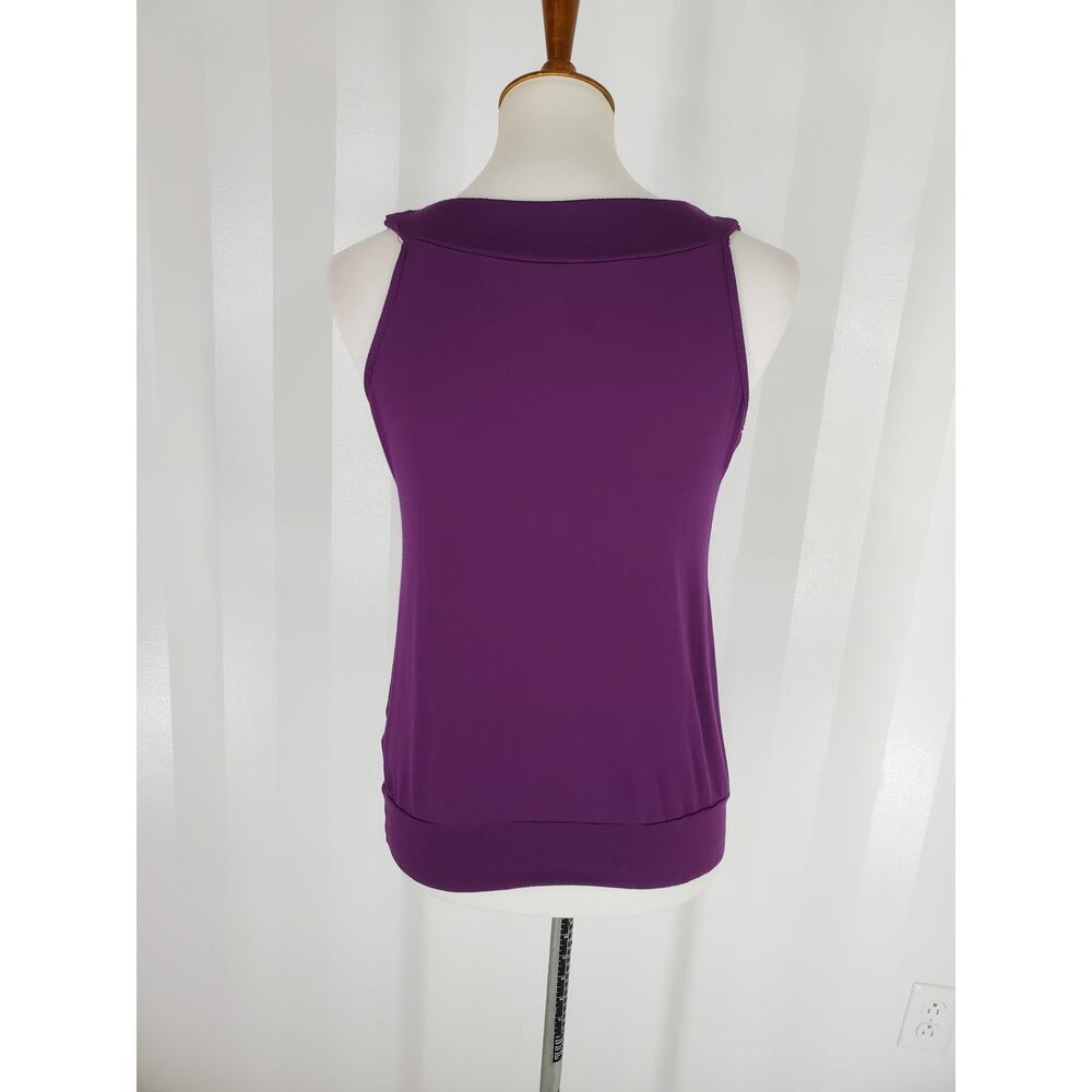 H&M Women's Purple Sleeveless Top w/ Gems Sz XS - Picture 4 of 9